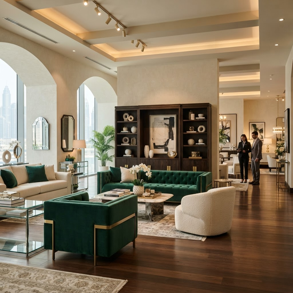 Noor Al Safa furniture showroom in Dubai